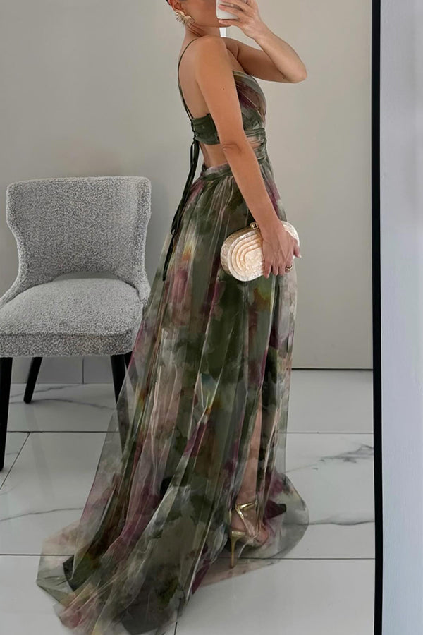 Gisela | Encantador vestido largo con estampado floral