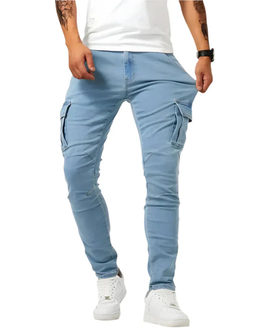 Marino Pantalones elásticos cargo