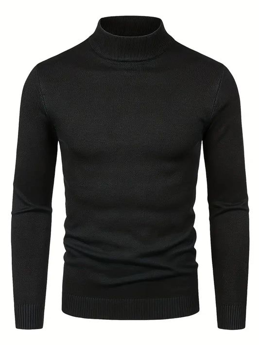 Elegante jersey de cuello alto