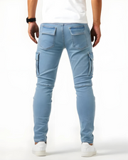 Marino Pantalones elásticos cargo