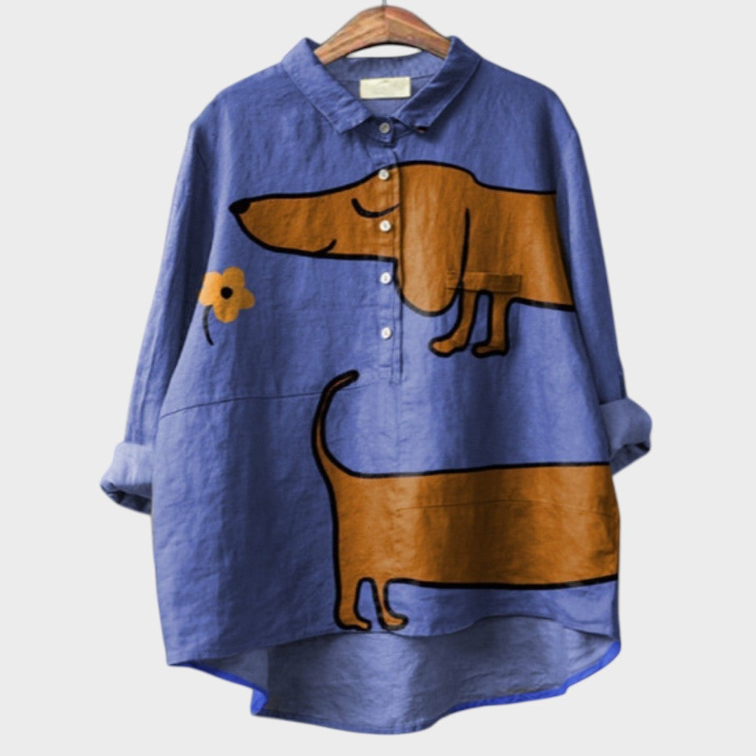 Alicia | Blusa Fluida Con Estampado Animal
