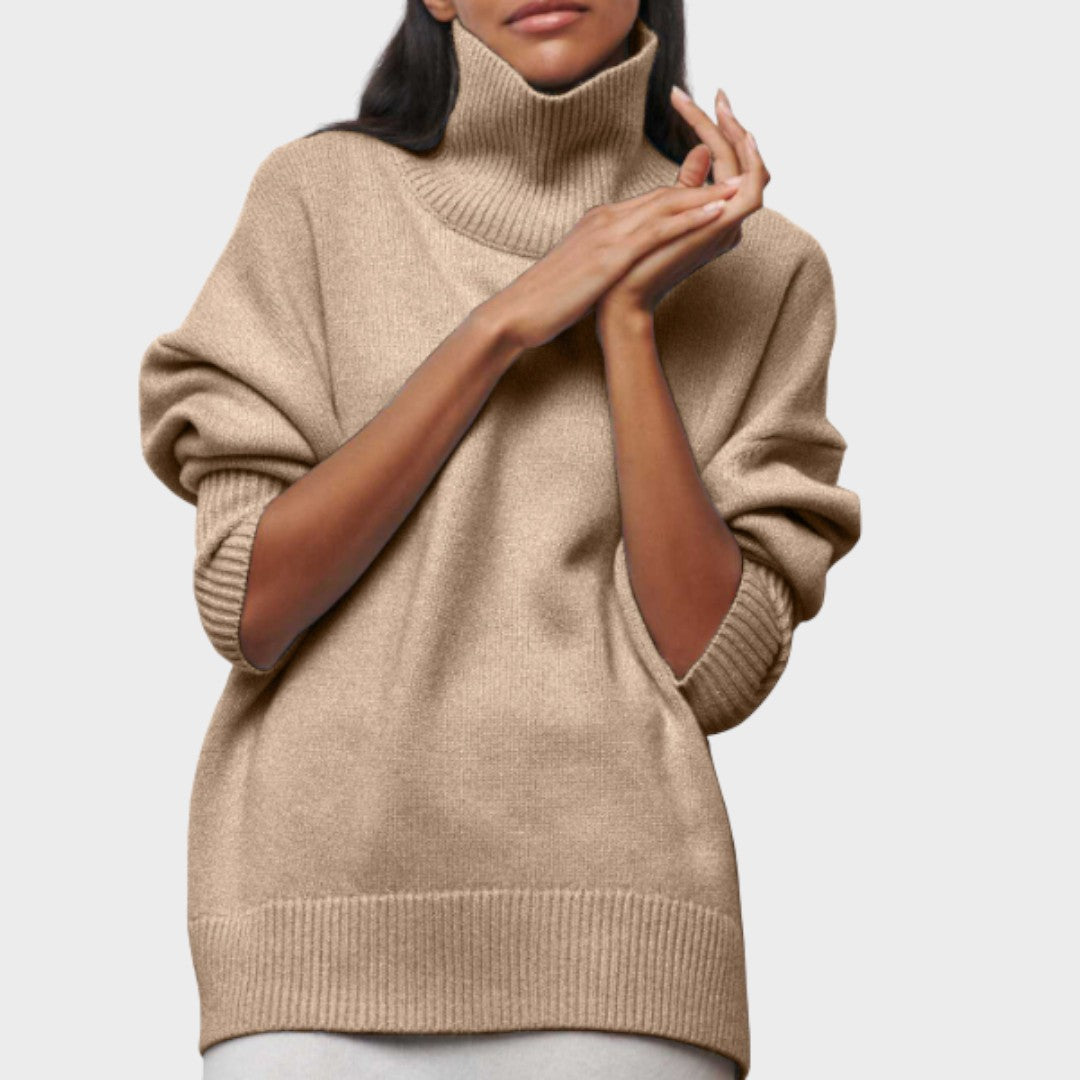Suzana | Suéter de Cuello Alto Oversize