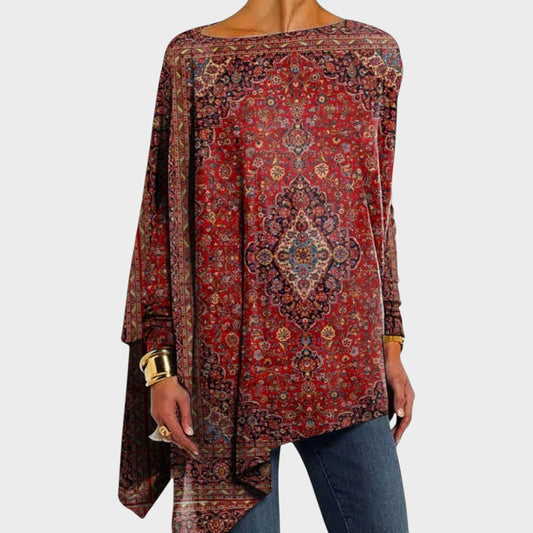 Amelia | Blusa de Cuello Barco Elegante