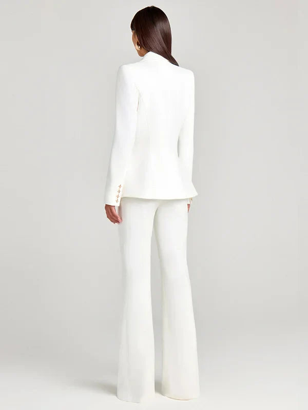 Sofía | Blazer blanco de un solo botón