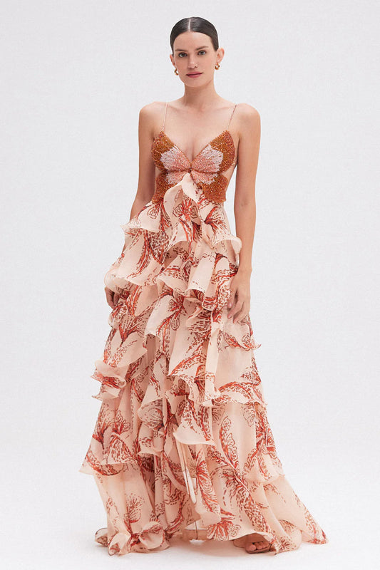 Natalia | Vestido con volantes