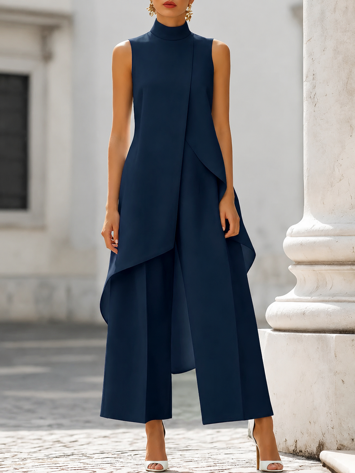 Martina - Mono ancho de corte elegante