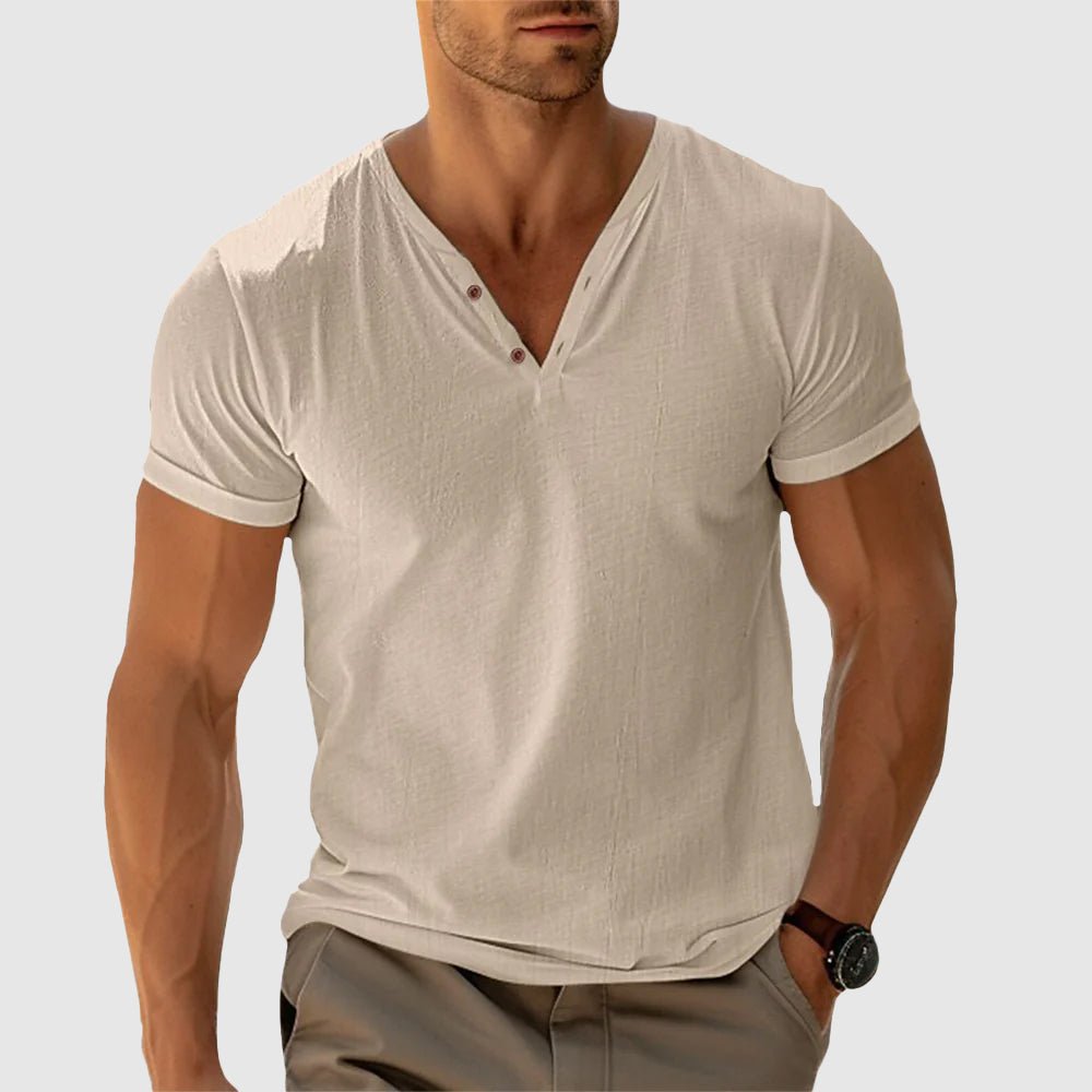 CAMISETA CUELLO ABIERTO | PEDRO