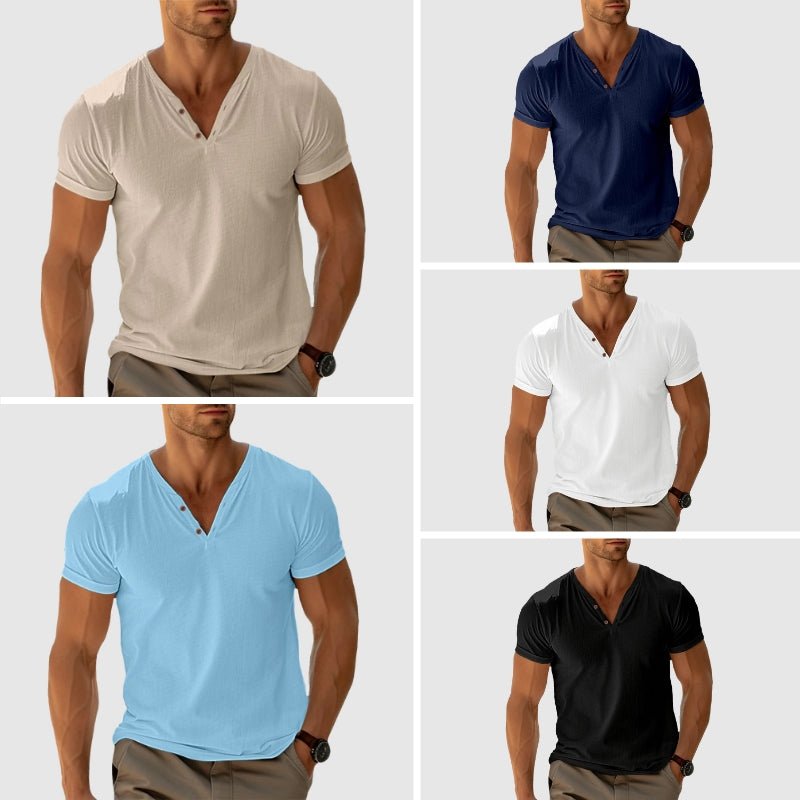 CAMISETA CUELLO ABIERTO | PEDRO