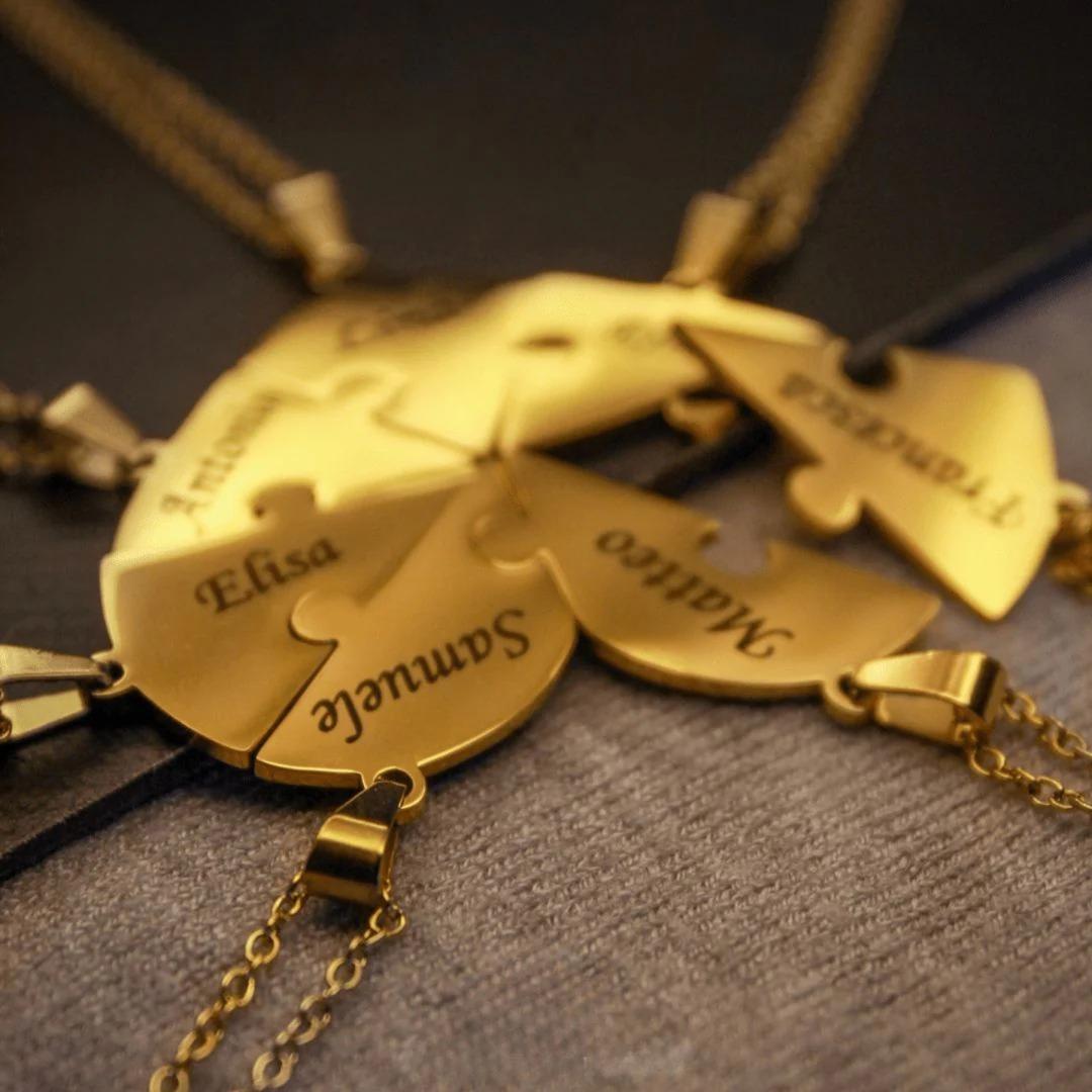 Inseparable | Collar Puzzle Corazón ®